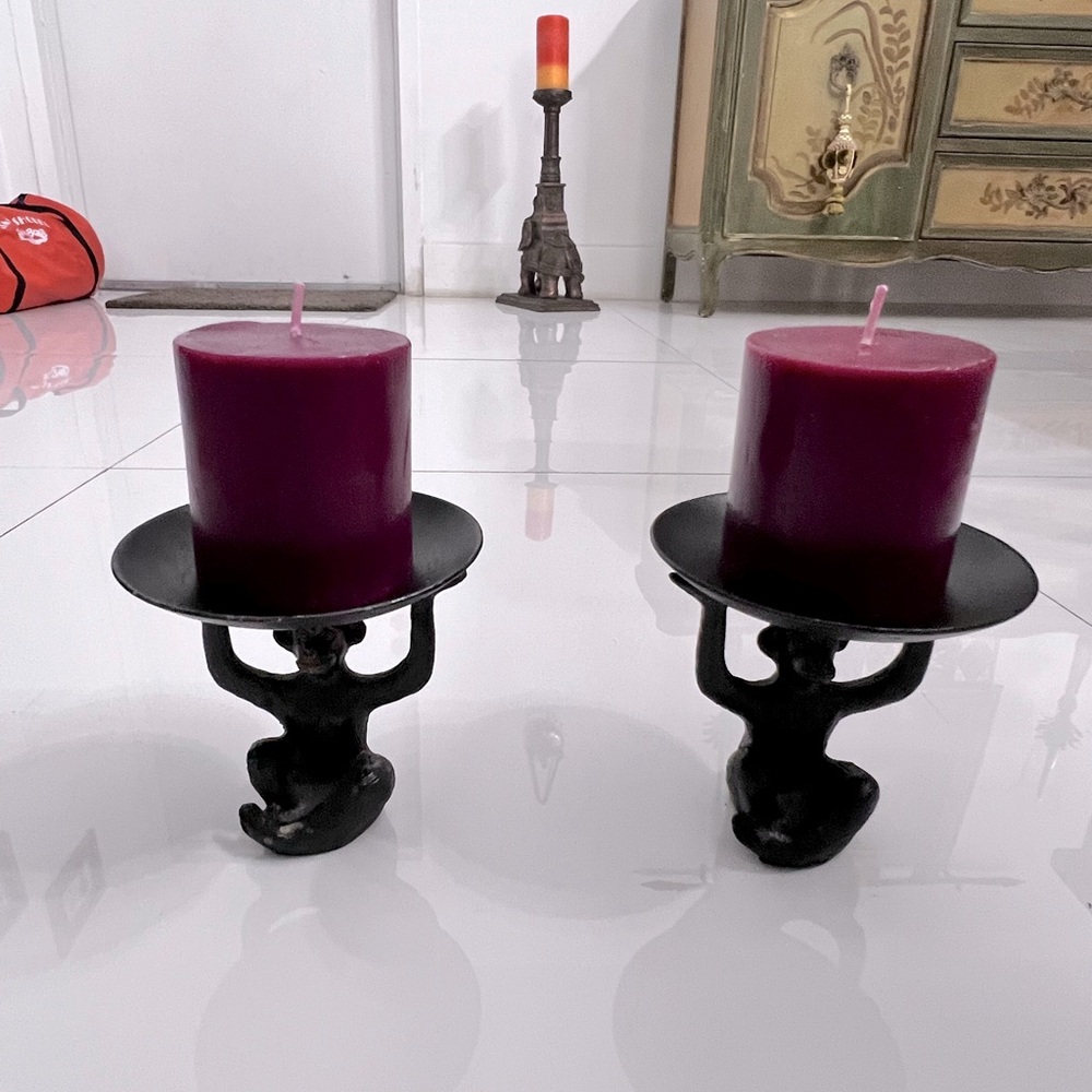 Monkey 🐵 candle holders set - Picture 2 of 2